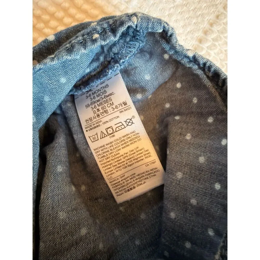 Baby Girl Top Bundle 3-6M Gap Chambray EUC